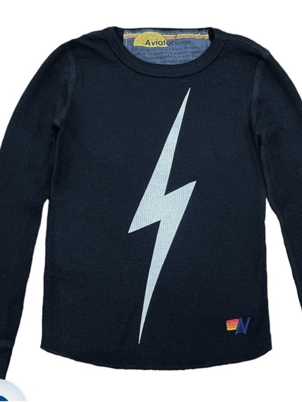 Aviator Nation Thermal Top with Lightning Bolt